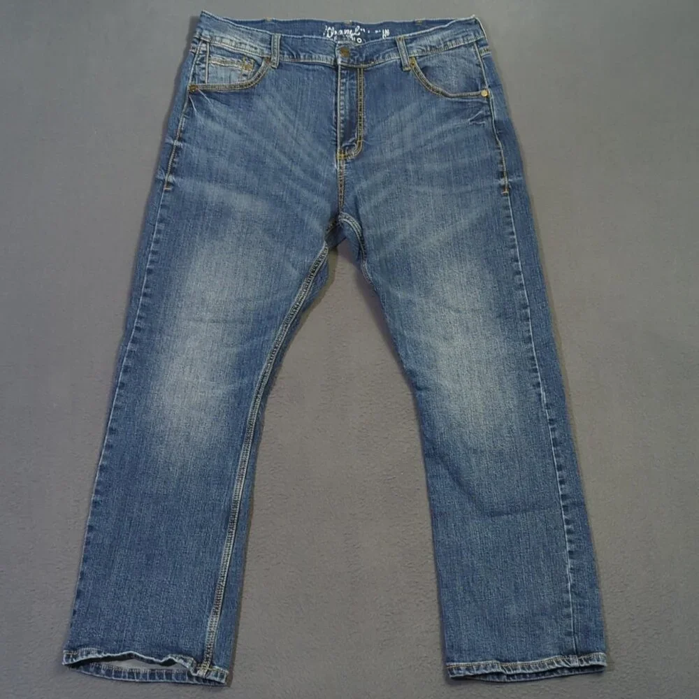 Wrangler Jeans Men's 38x30 Fits 35x29 Blue Retro Slim Boot Western Denim